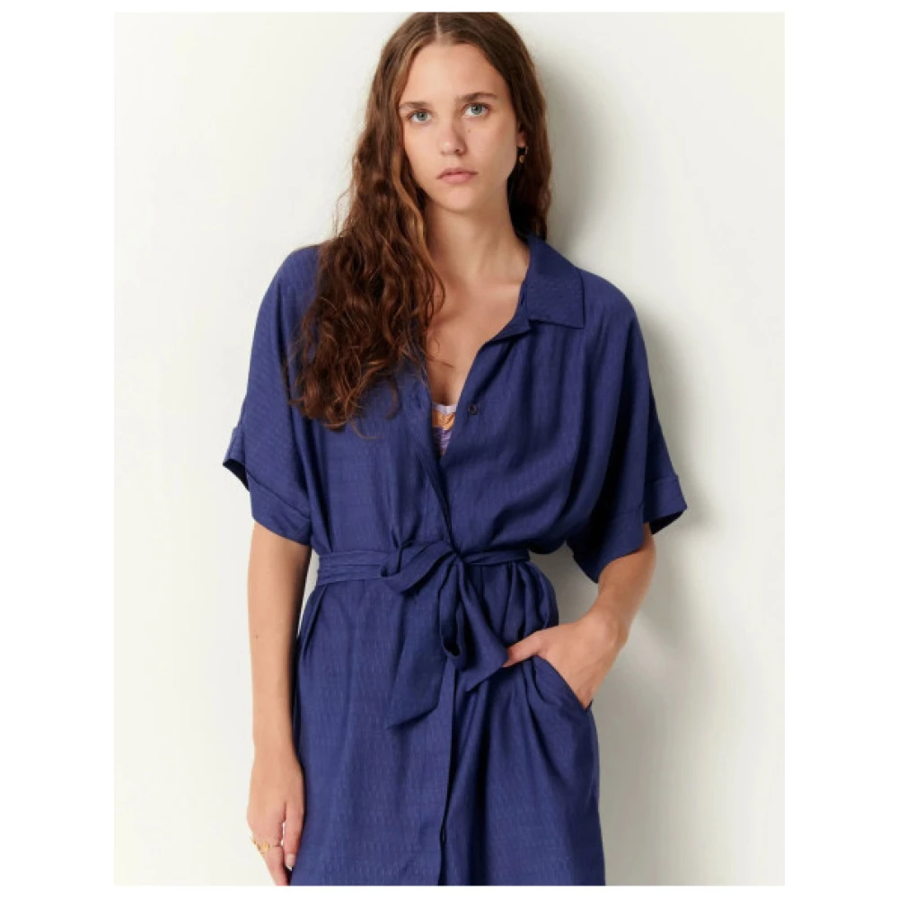 Sessun Minola Overhemdjurk Blue Dames