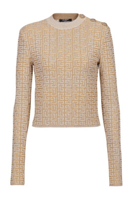 top-en-maille-monogramme-pb-labyrinthe