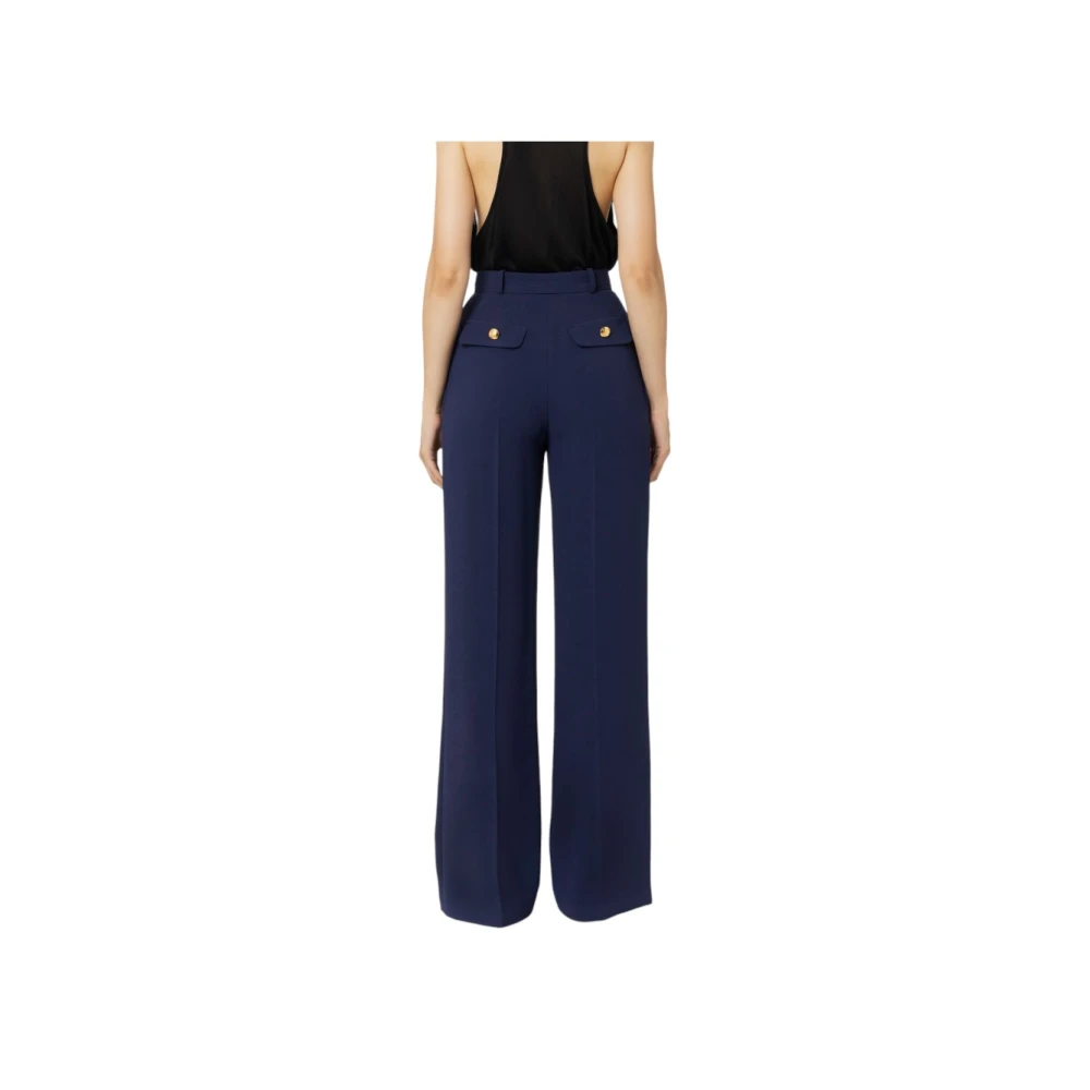 Elisabetta Franchi Stijlvolle Broek voor Vrouwen Blue Dames