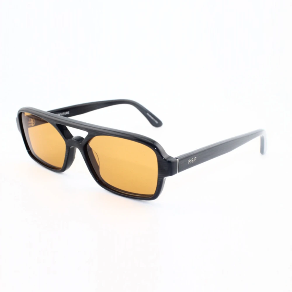Retrosuperfuture Unisex Black Sunglasses, 58 Mm, Cat Sunglasses With Brown Lenses