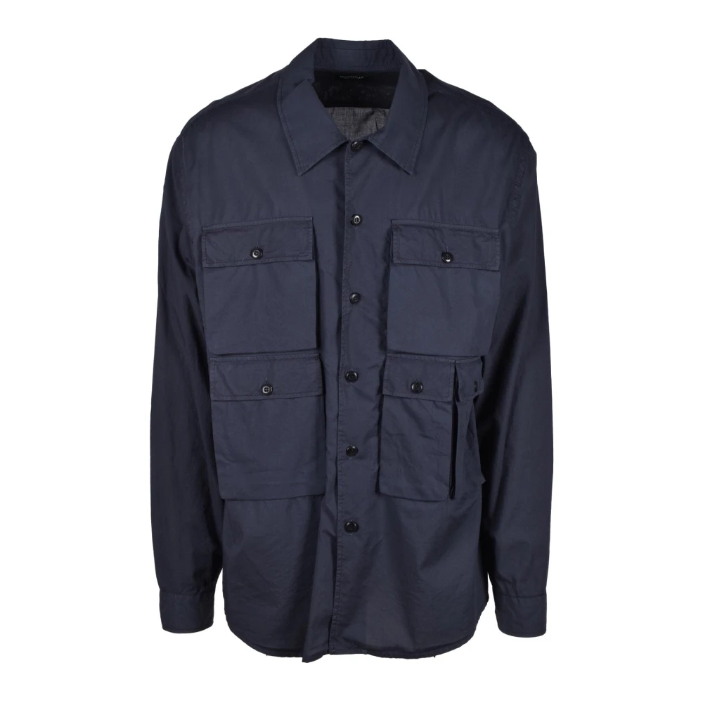 Dondup Katoenen Overhemd Blue Heren