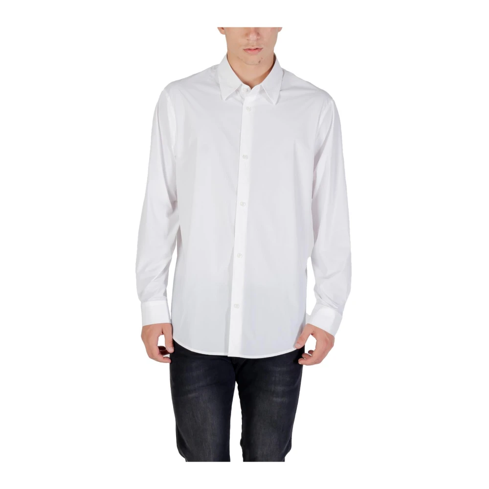 Armani Exchange Hombre Blanco Camisas, Talla: L