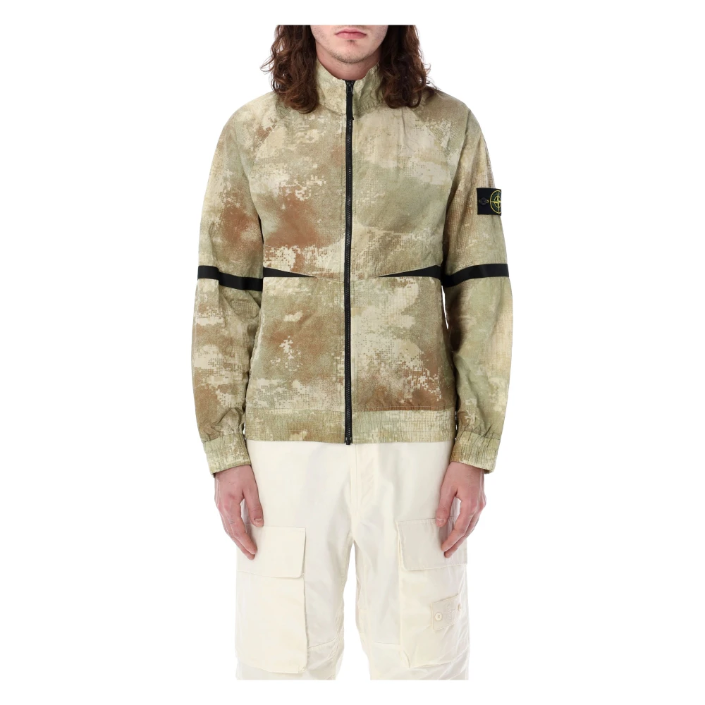 Stone Island Abstract Patroon Track Jacket Multicolor Heren