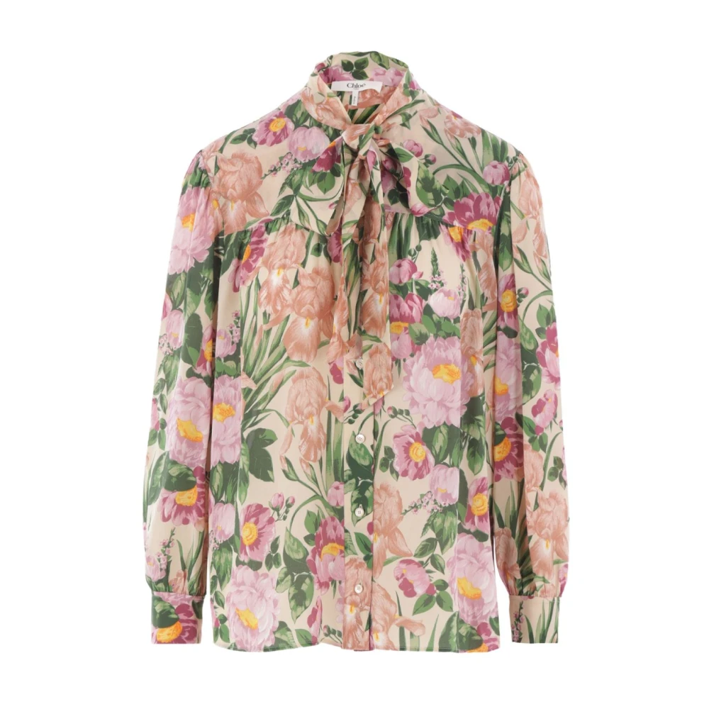 Chloé Women's Multicolor Shirts, S, Silk & Nylon Shirts