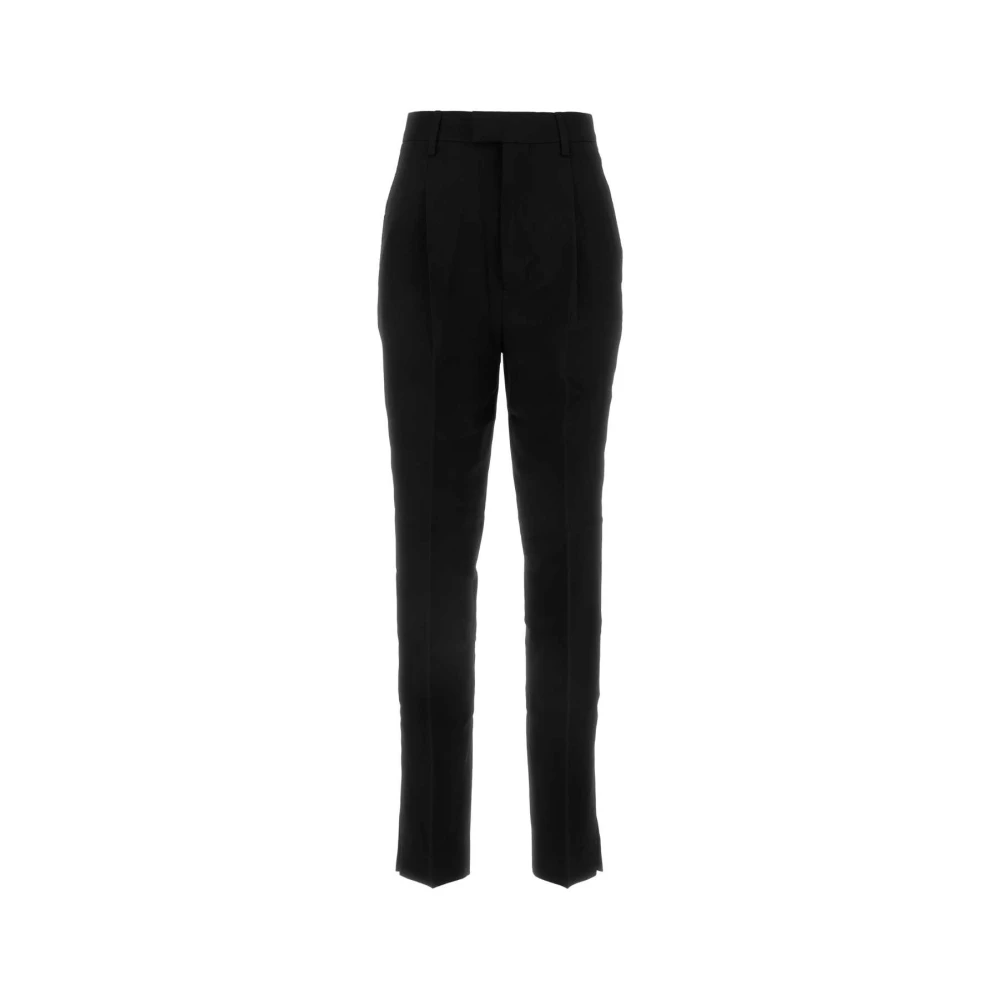 Ami Paris Zwarte wollen broek Black Dames