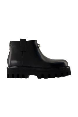 Platform Lug Sole Ankle Boots
