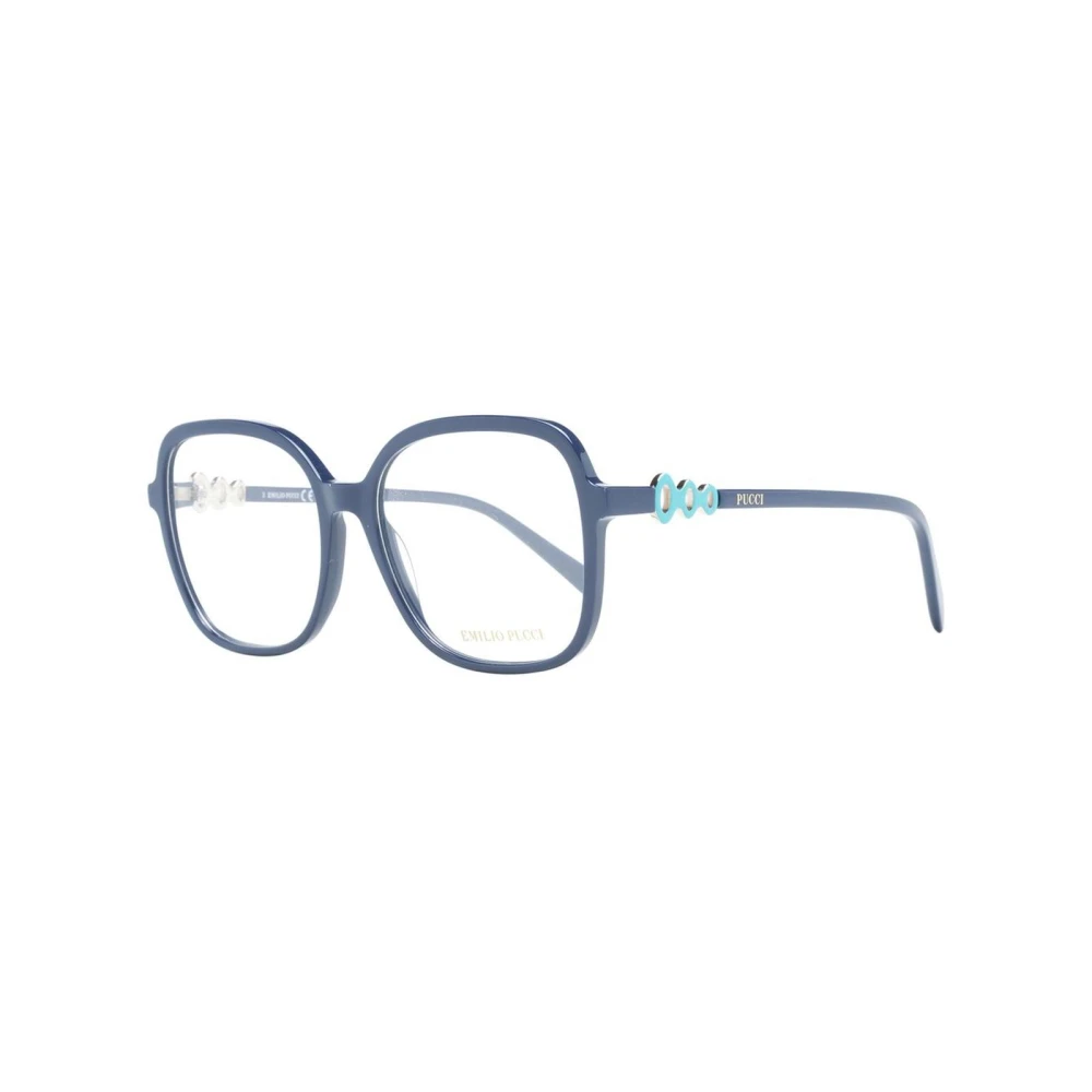 Pucci Women's Blue Square Optical Frames With Demo Lenses