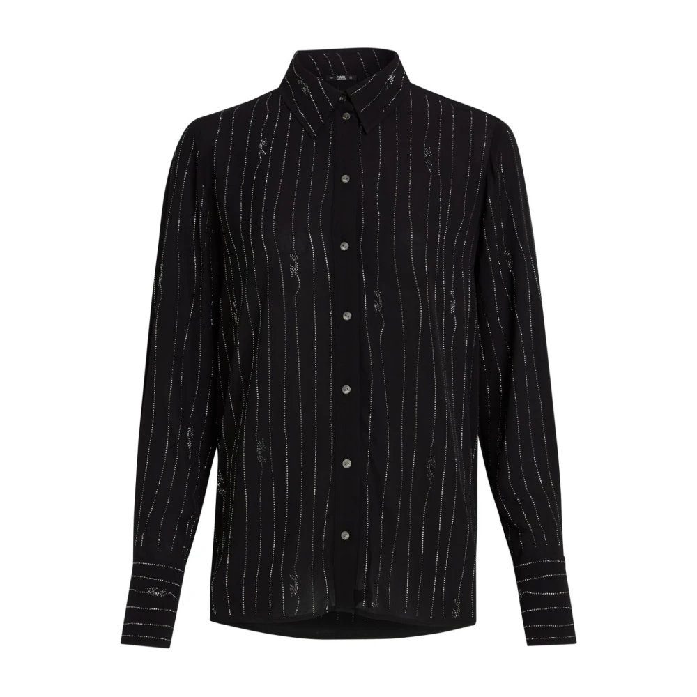 Karl Lagerfeld Overhemden Zwart Black Dames