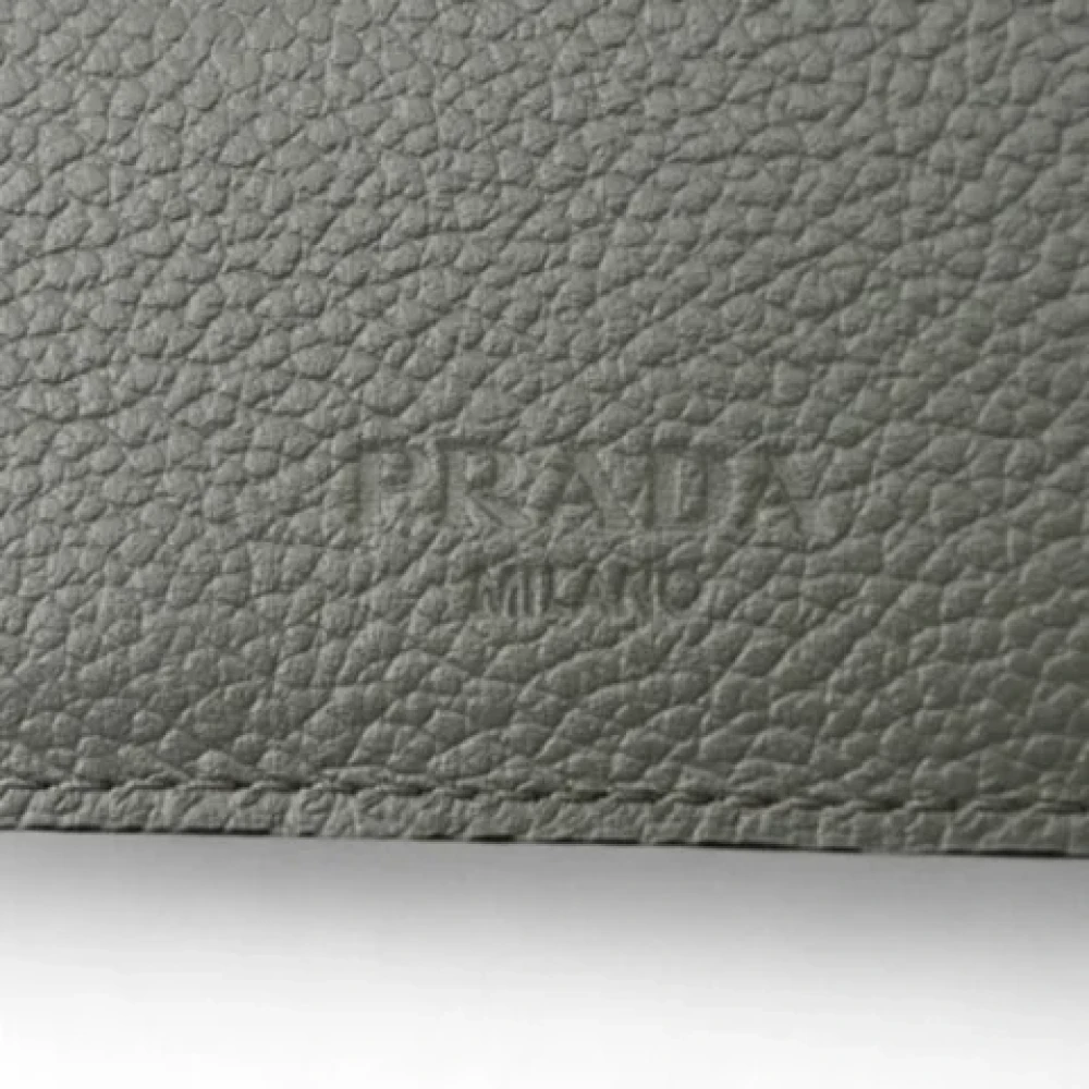 Prada Vintage Pre-owned Leather wallets Black Heren