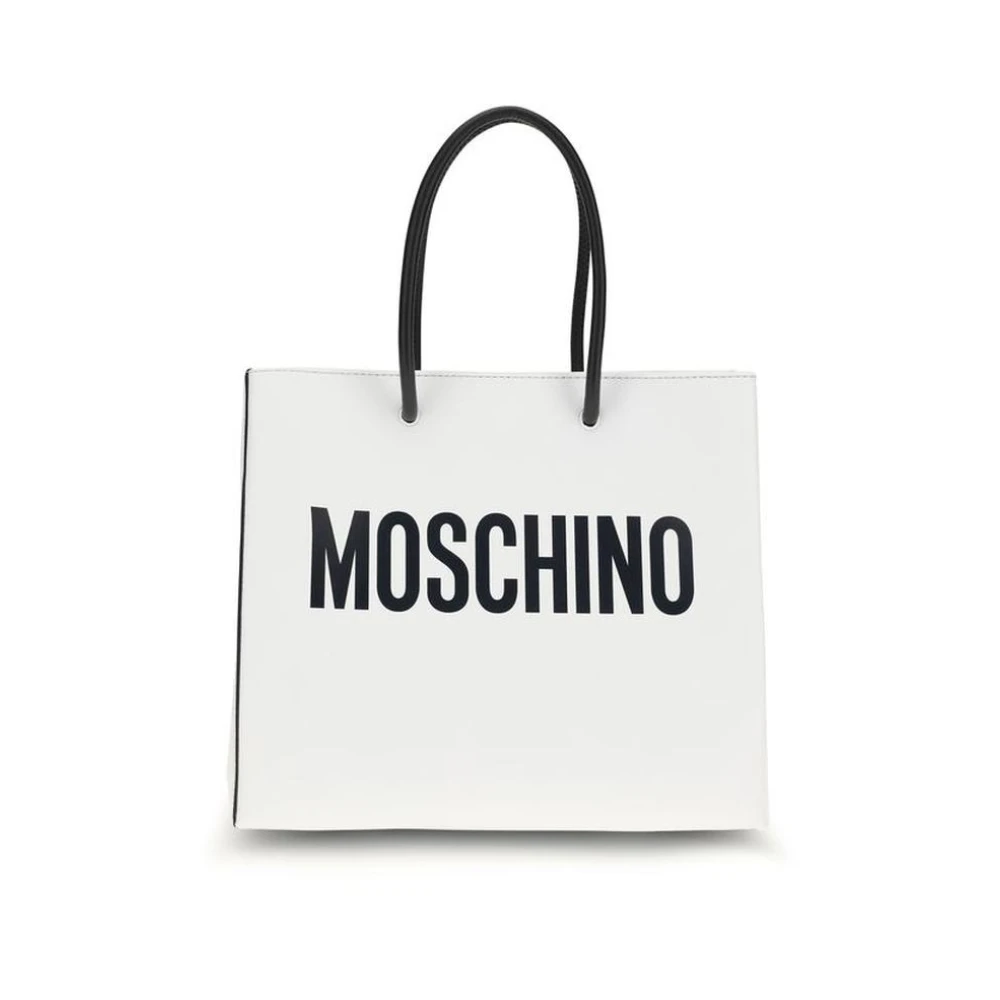 Moschino White Calf Leather Bos Taurus Handbag - Image 2