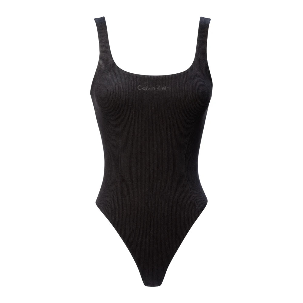 Calvin Klein Jeans Women's Black Swimsuits, L, One Piece Lv00q61142