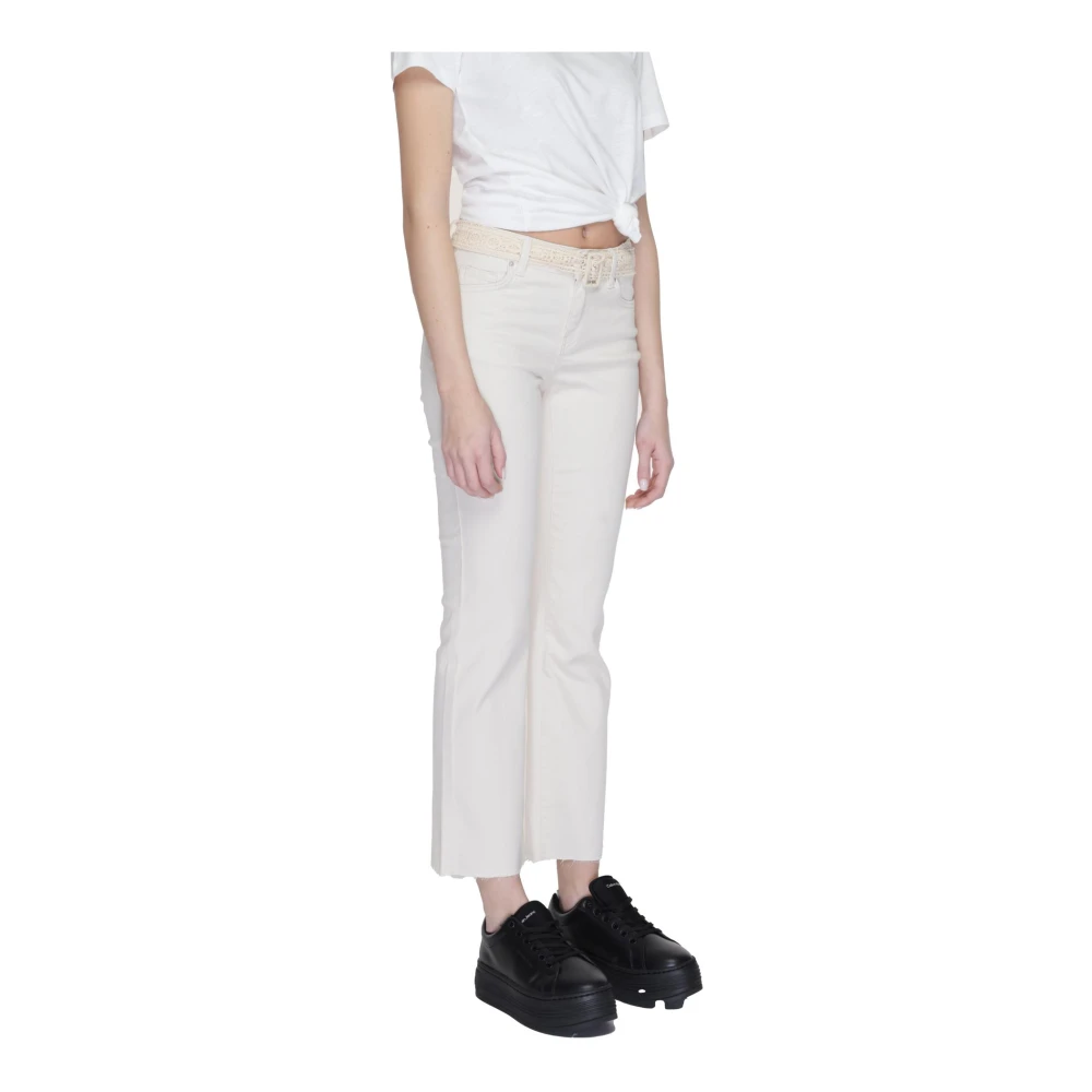 Vero Moda Cropped Trousers Beige Dames