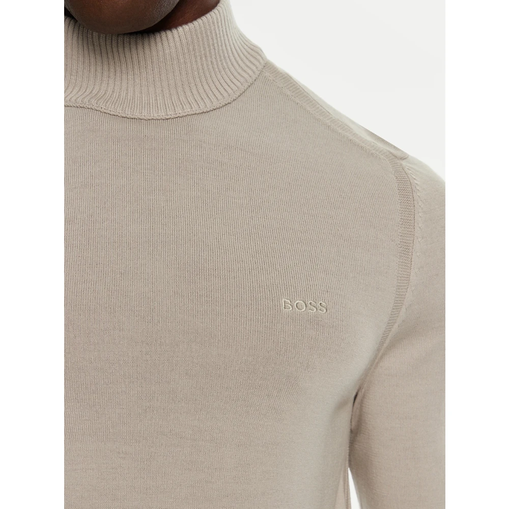 Hugo Boss Beige Wollenmix Coltrui Beige Heren