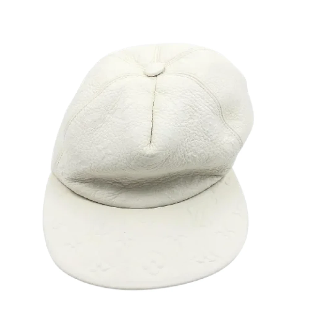 Louis Vuitton Vintage Pre-owned Fabric hats White Dames