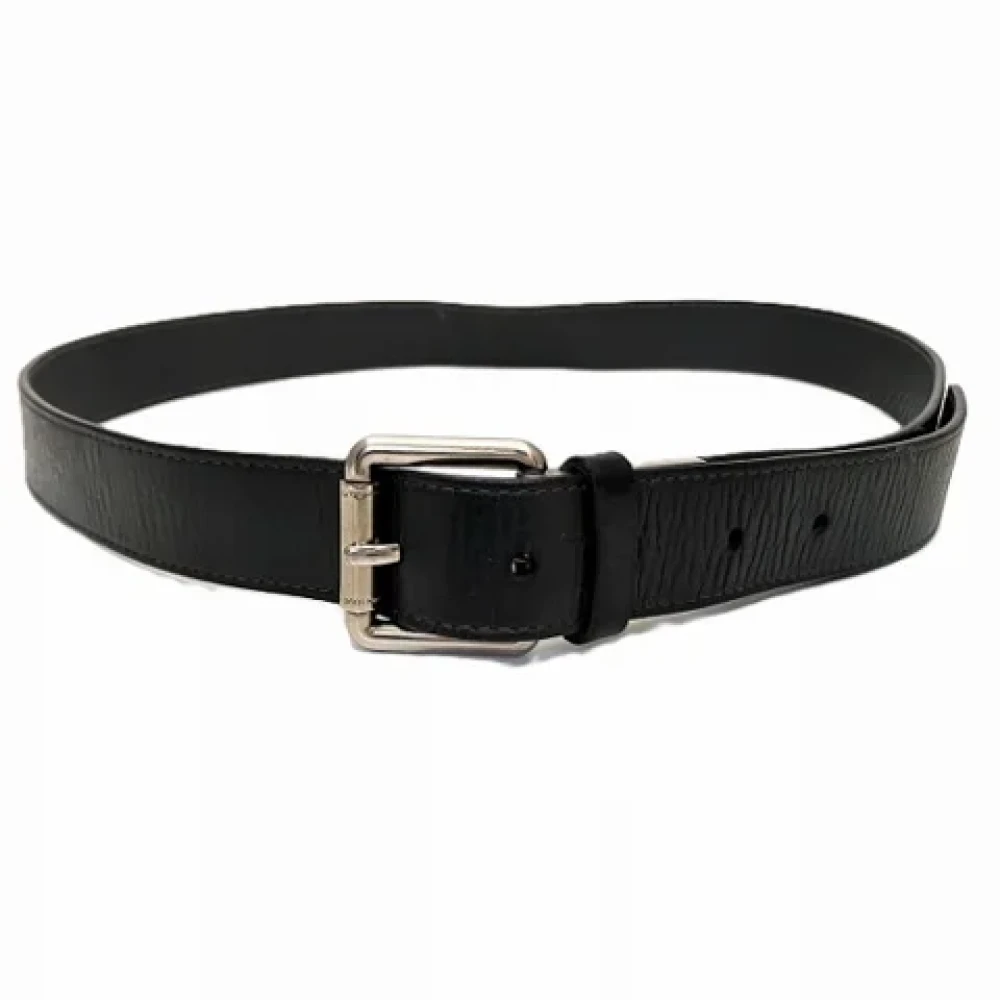 Louis Vuitton Vintage Pre-owned Leather belts Black Heren