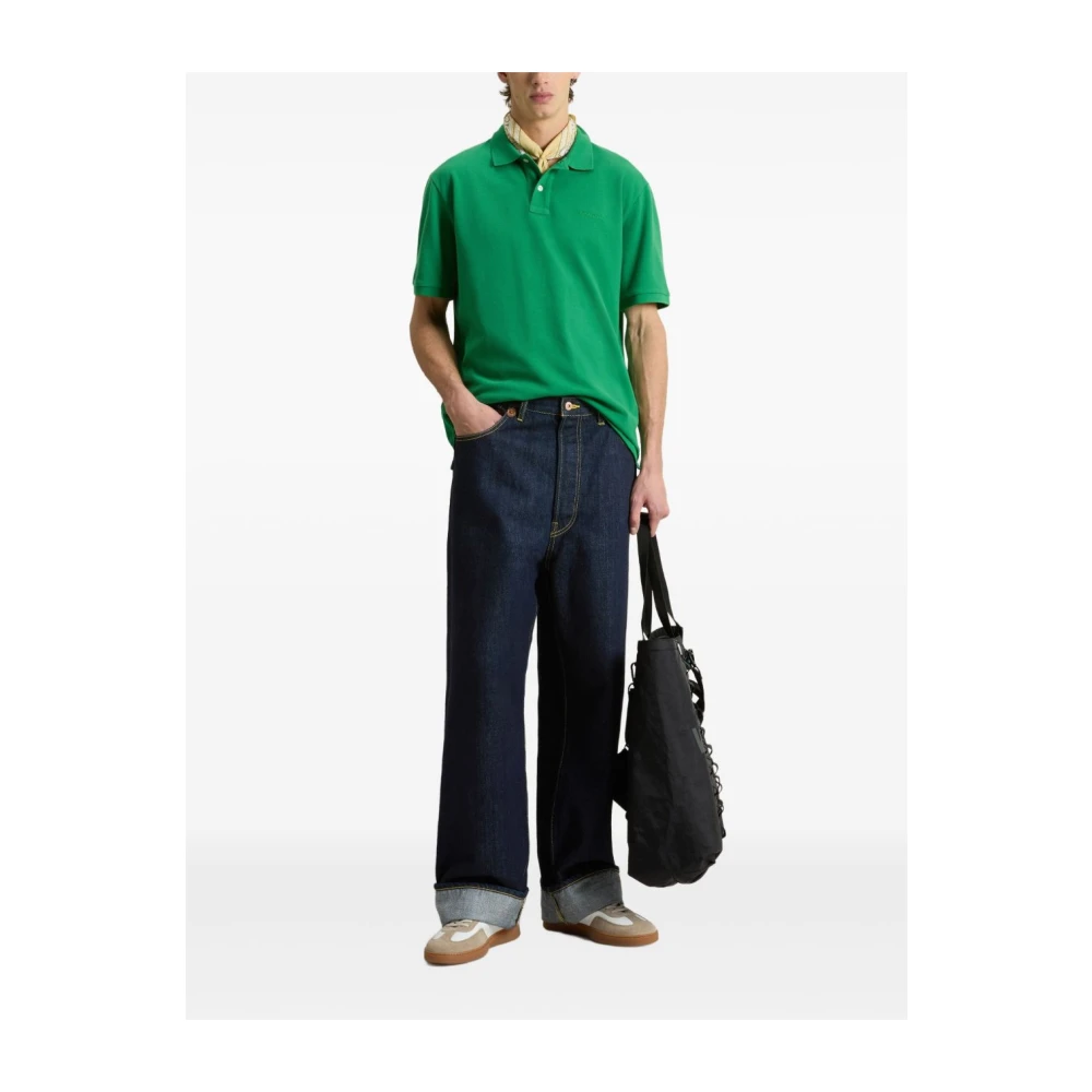 Woolrich Groene Polo Shirt met Logodetail Green Heren