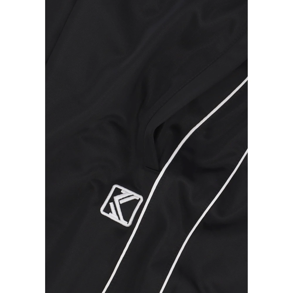 Karl Kani Elastische trackpants met zijzakken Black Heren