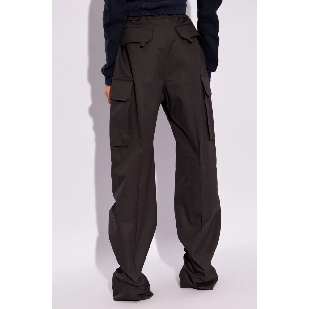 Saint Laurent Cargo broek Gray Dames