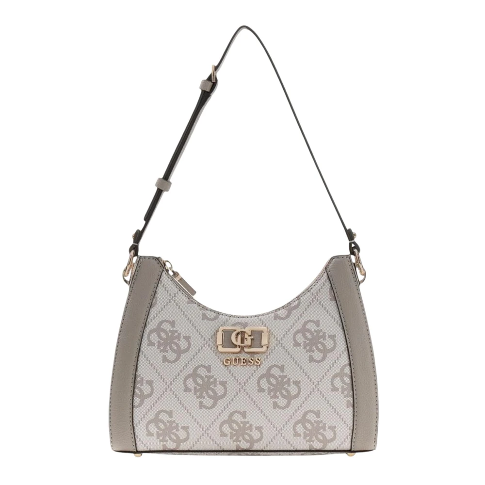 Guess Women's Beige Shoulder Bags, One Size, Karnilla Logo Shoulder Bag
