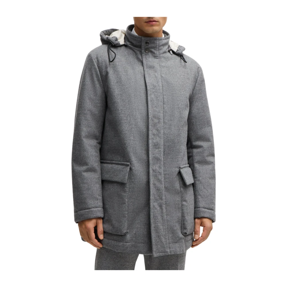 Boss Hoodie Jacket Gray Heren