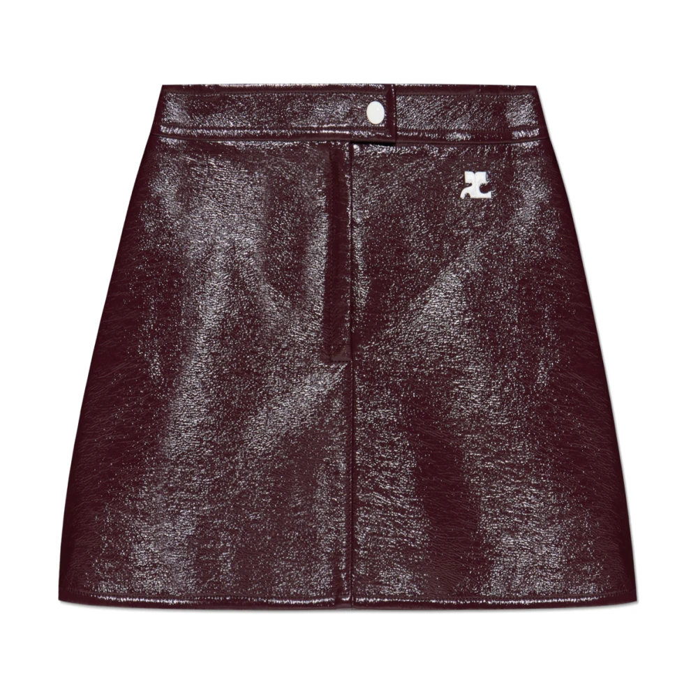 Courrèges Women's Red Short Skirts, M, Short Skirt