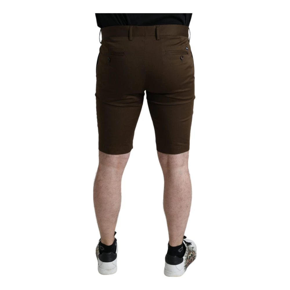 Dolce & Gabbana Long Shorts Brown Heren
