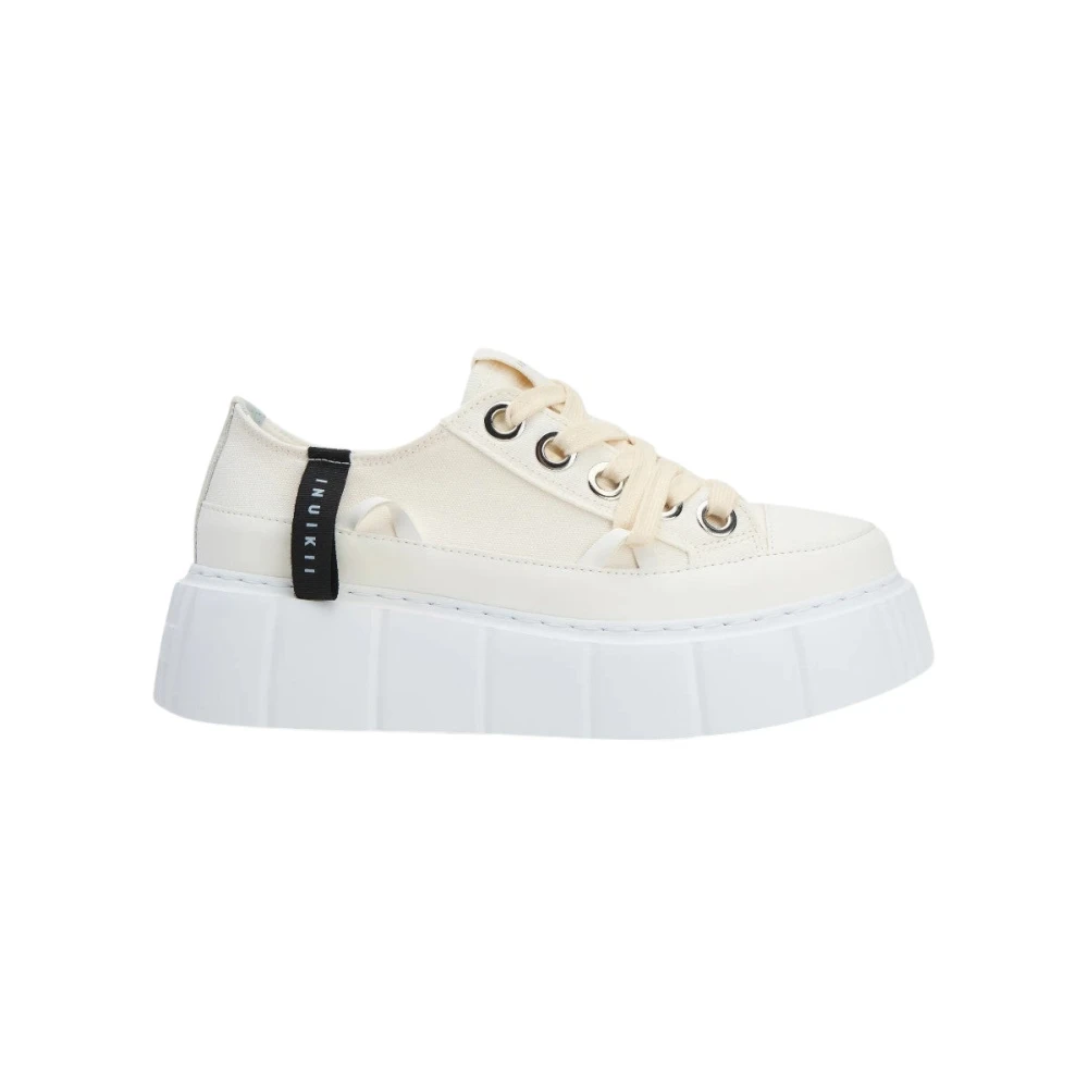 Inuikii Matilda Canvas Low Schoenen Dames Schoenen Beige