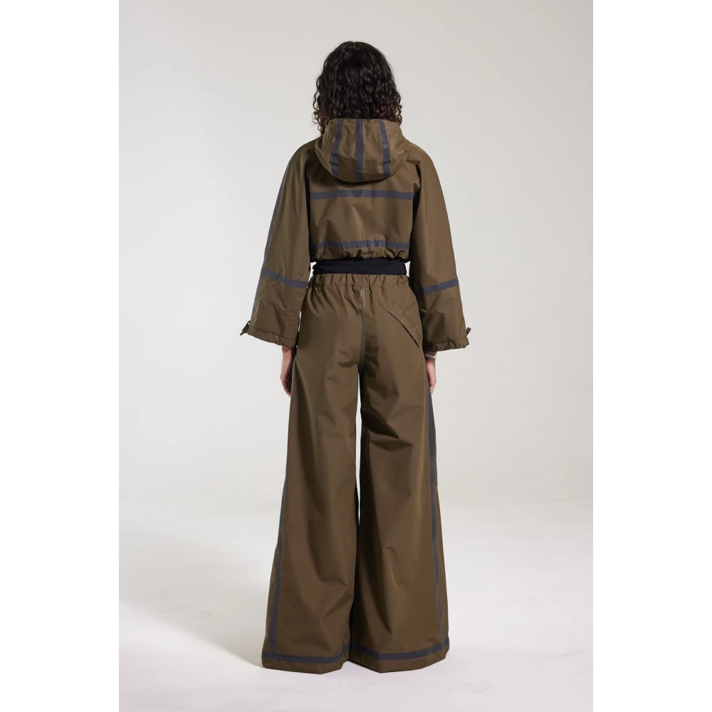 Stutterheim Stijlvolle Korte Regenjas met Reflecterende Naden Green Dames