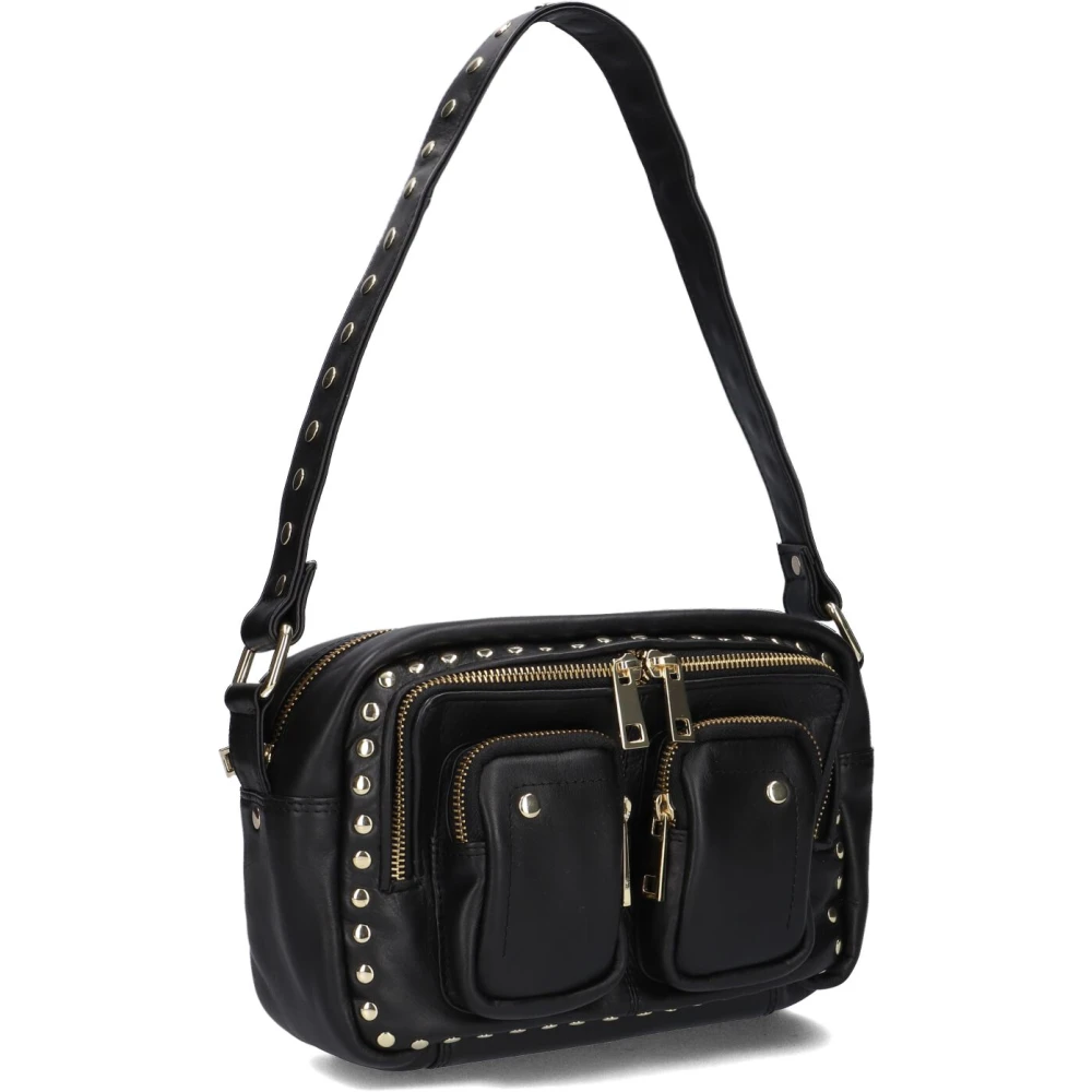 Núnoo Gouden Disco Schoudertas Ellie Black Dames