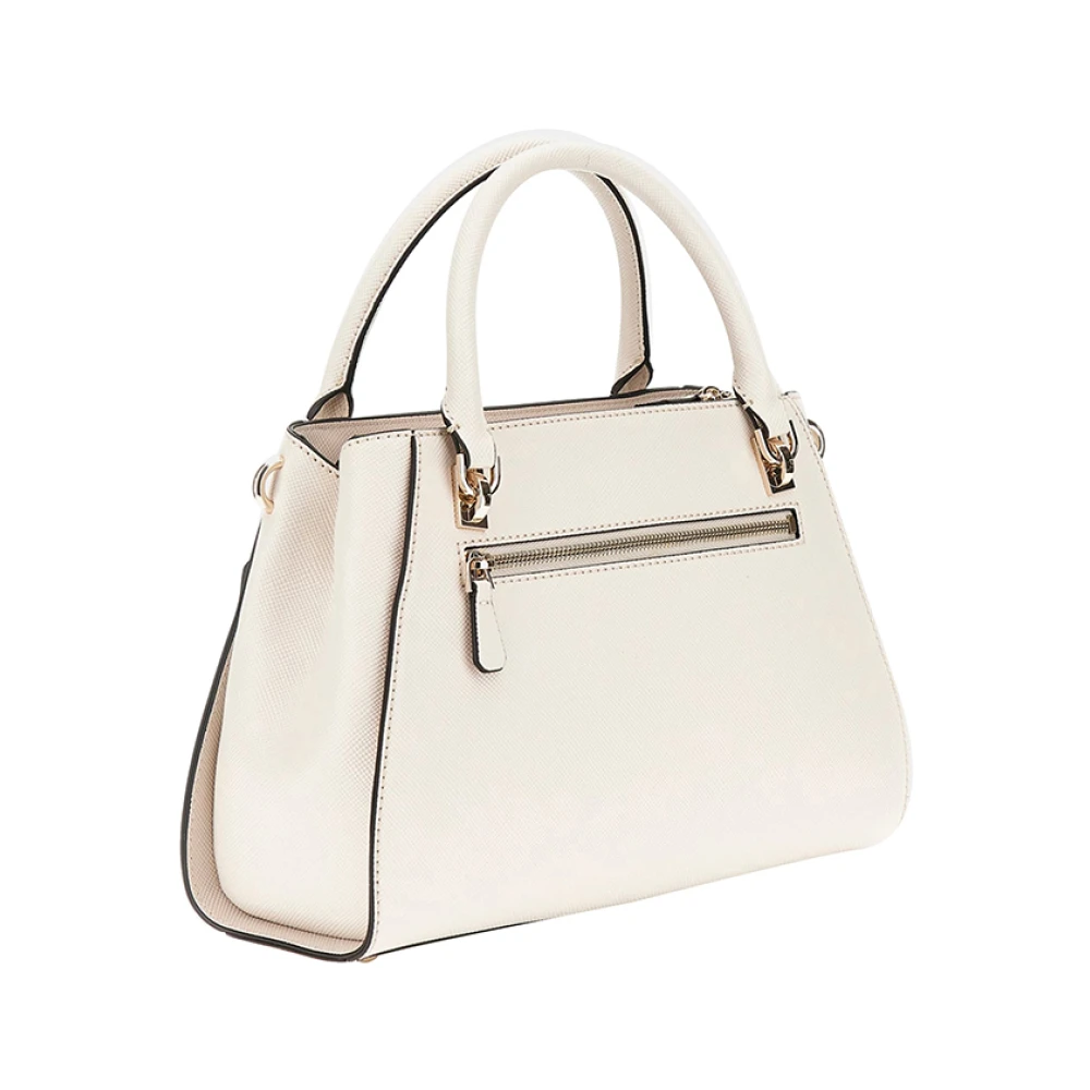 Guess Elegante Handtas met Gouden Details White Dames