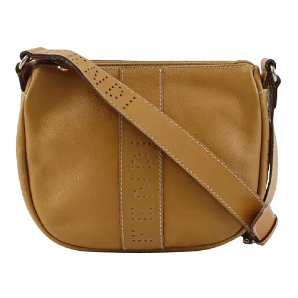 Fendi Vintage Pre-owned Leather fendi-bags Brown Dames
