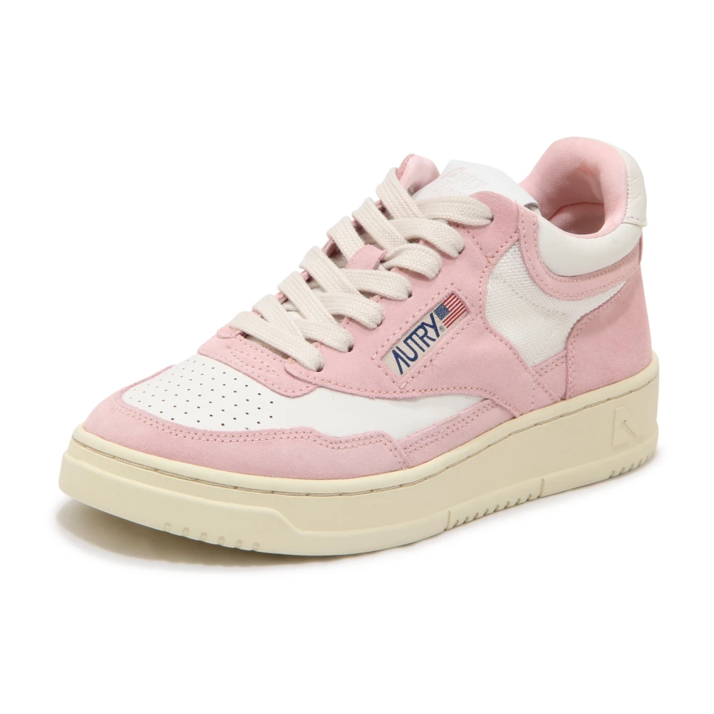 Autry Open Mid Dames Schoenen Roze