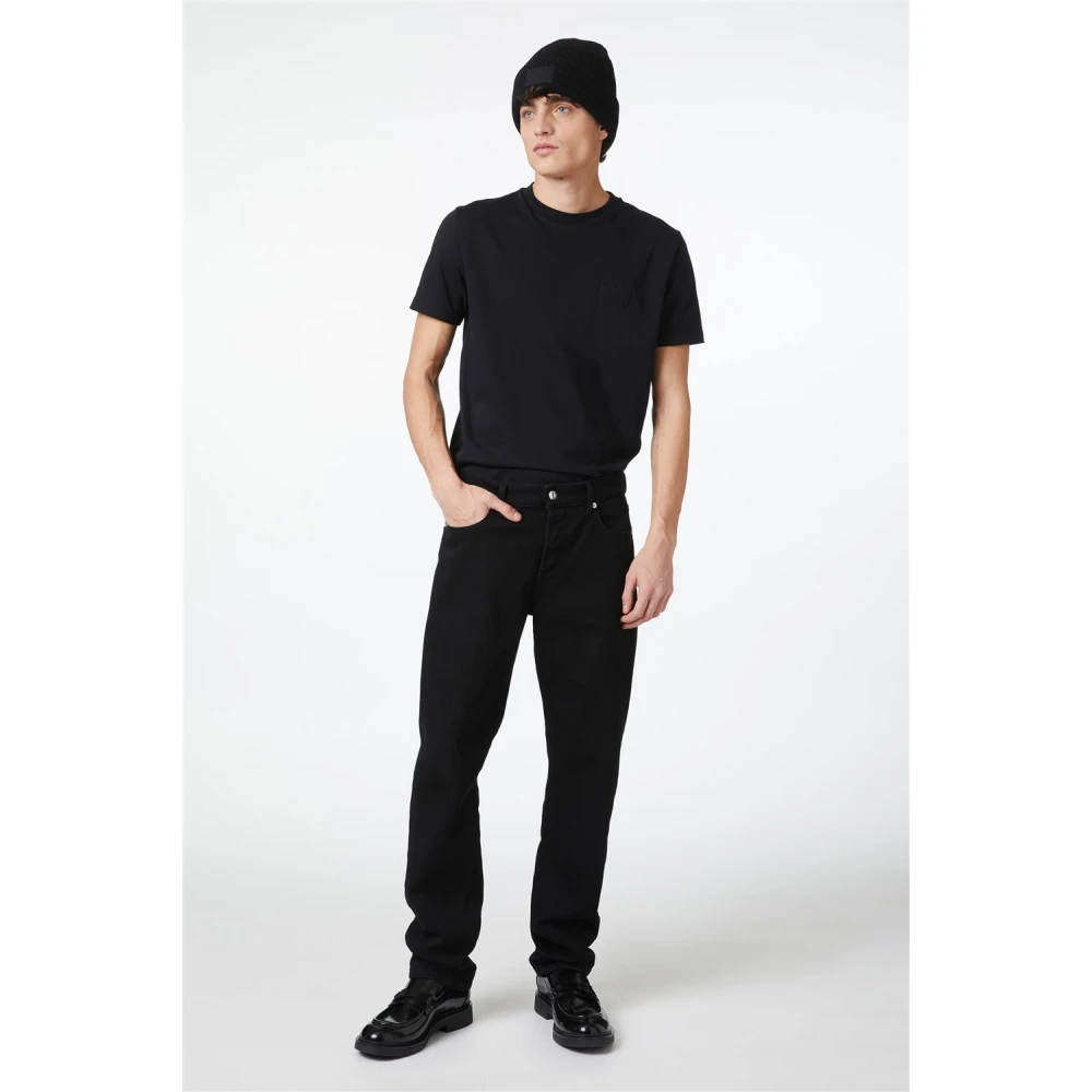 Iceberg Zwart Katoen Regular Fit T-Shirt Black Heren