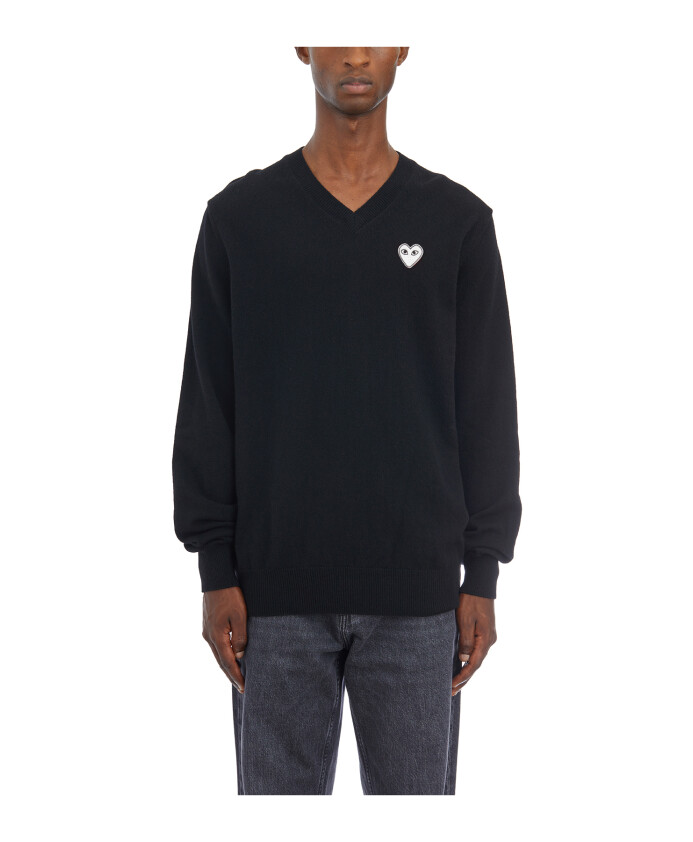 pull-en-laine-col-v