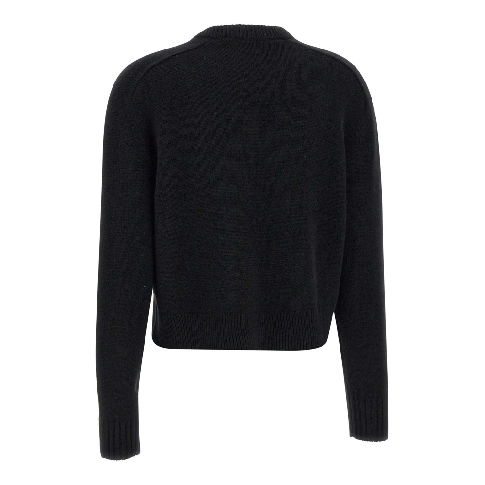 Theory Kasjmier Zwarte Trui Lange Mouw Black Dames