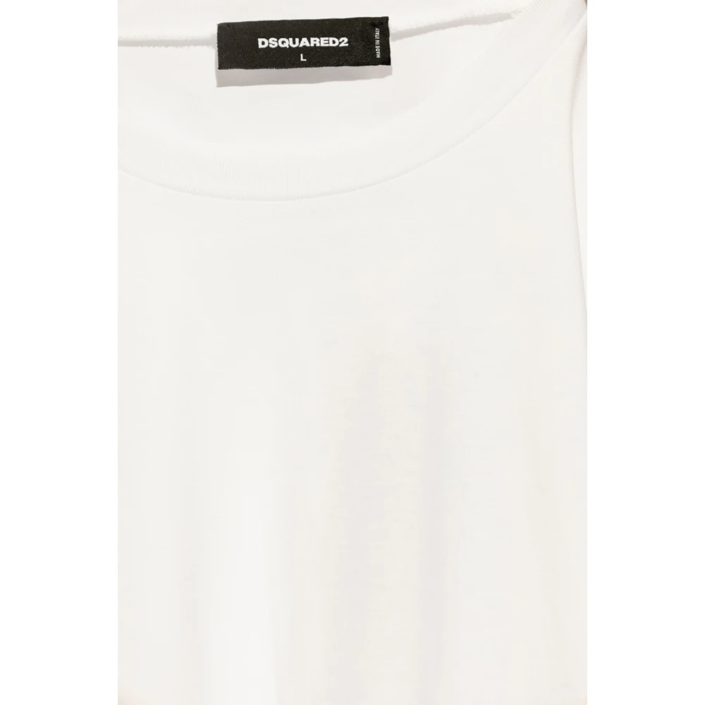 Dsquared2 T-shirt met logo White Heren