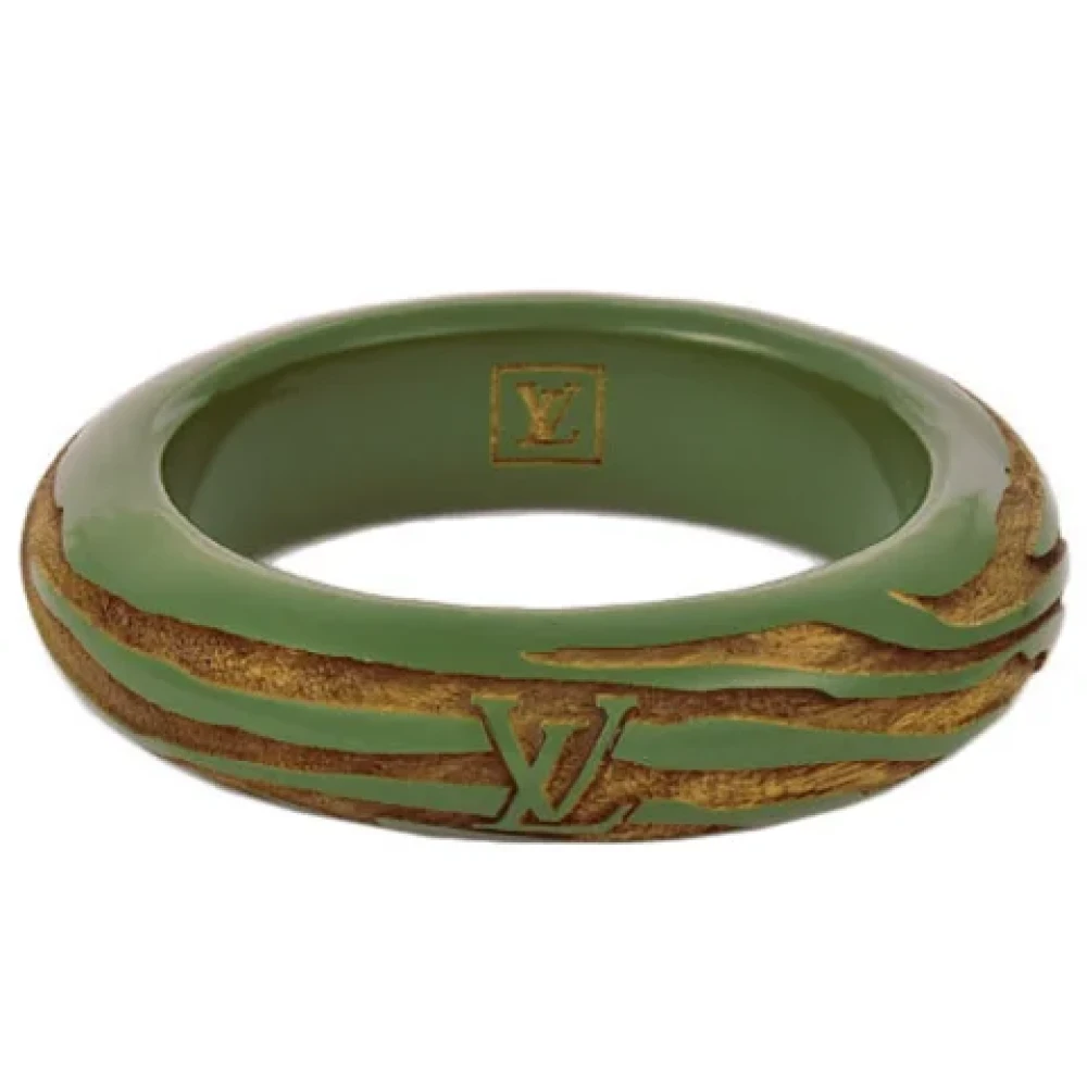 Louis Vuitton Vintage Pre-owned Tyg armband Green, Dam