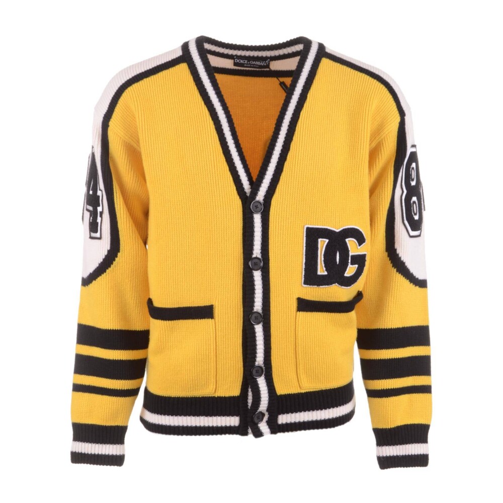 トップス DOLCE&GABBANA Logo Knit Cardigan Logo cardigan DOLCE & GABBANA FXM24T JCVO8S9001 - Ancote