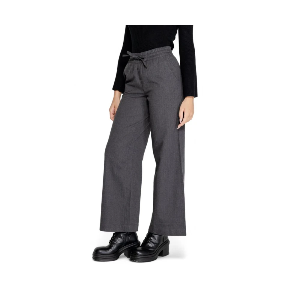 Jacqueline de Yong Grijze Katoenen Jeans & Broek Gray Dames