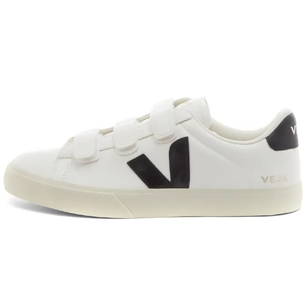 Veja Recife Velcro Leren Sneaker Dames Schoenen Wit
