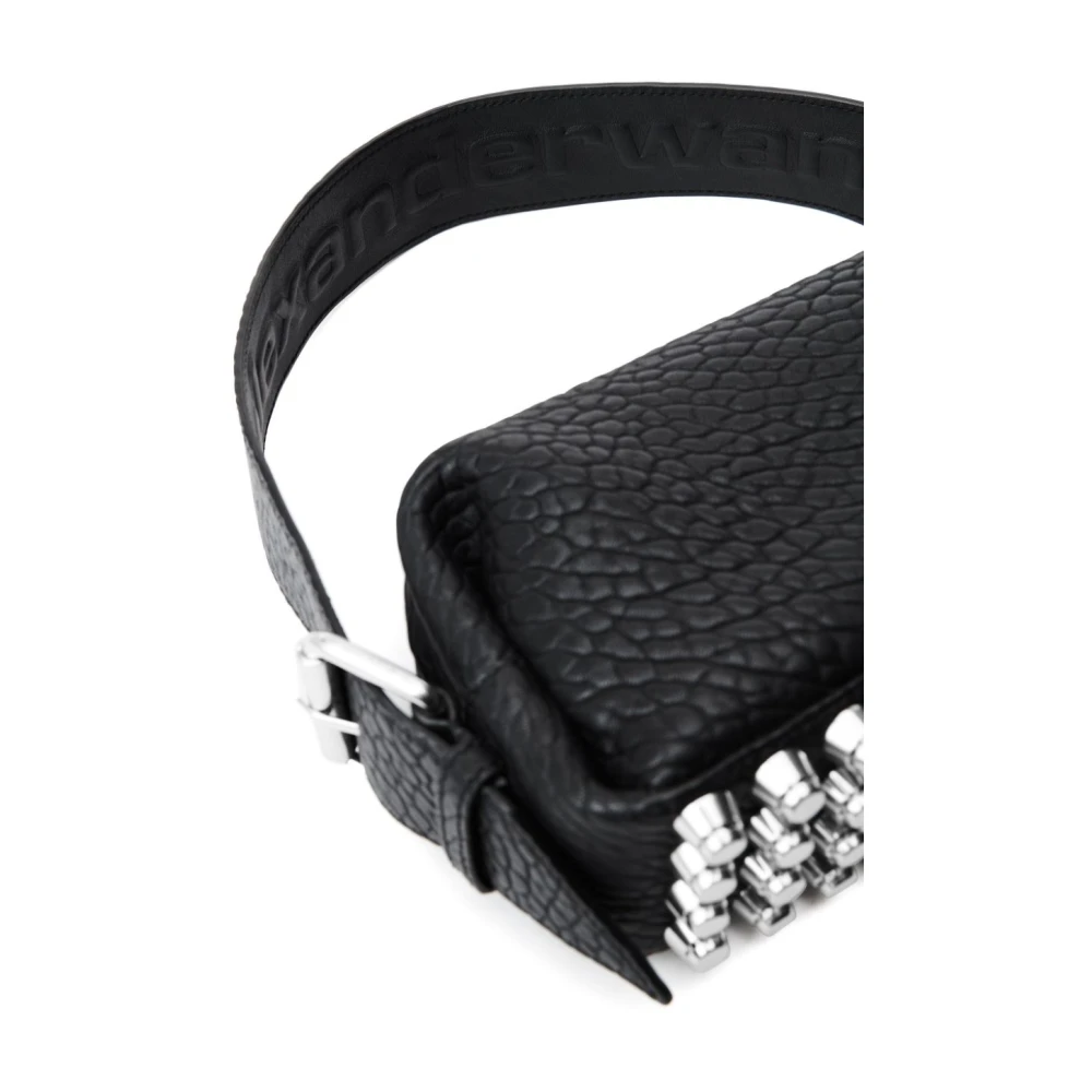 alexander wang Jet Black Lambskin Stud Tas Black Dames
