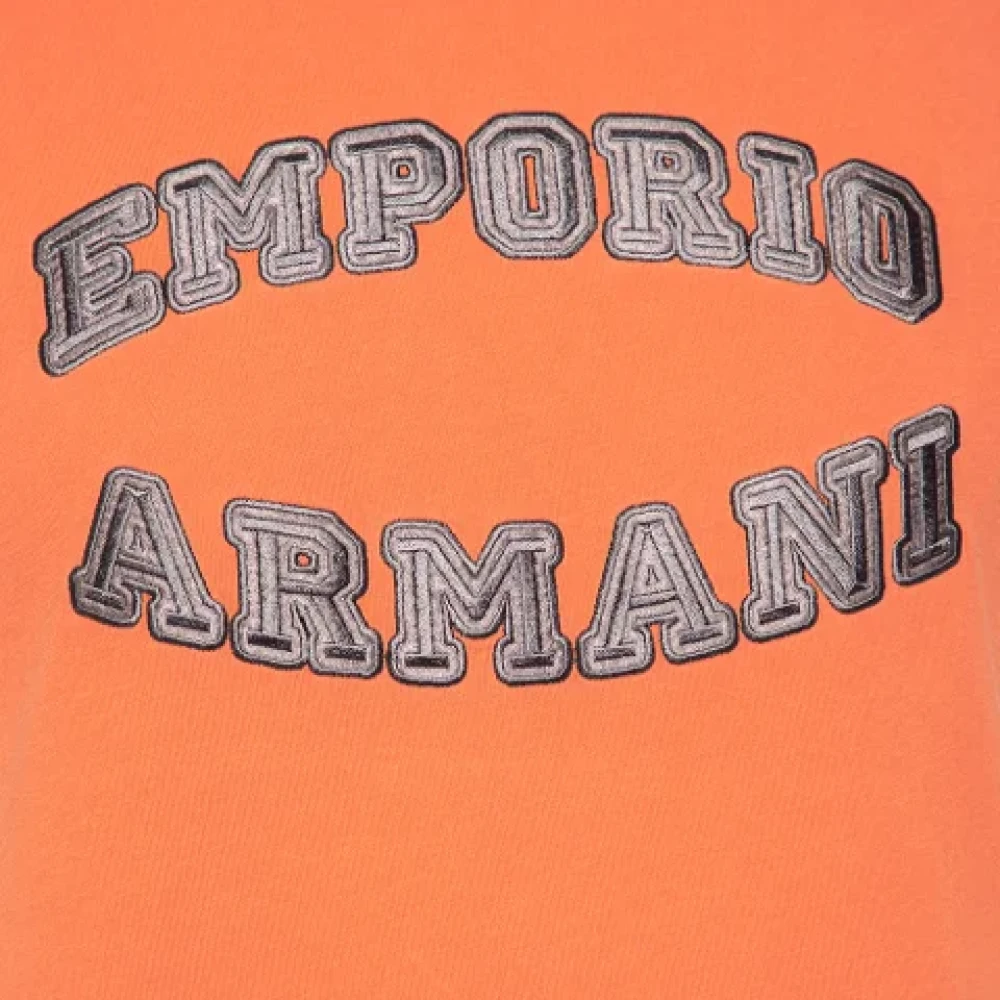 Armani Pre-owned Cotton tops Orange Dames
