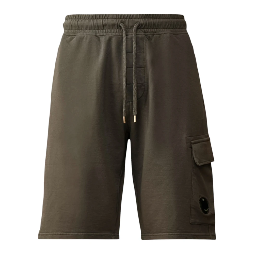C.p. Company Men's Grey Cargo Sweat Shorts