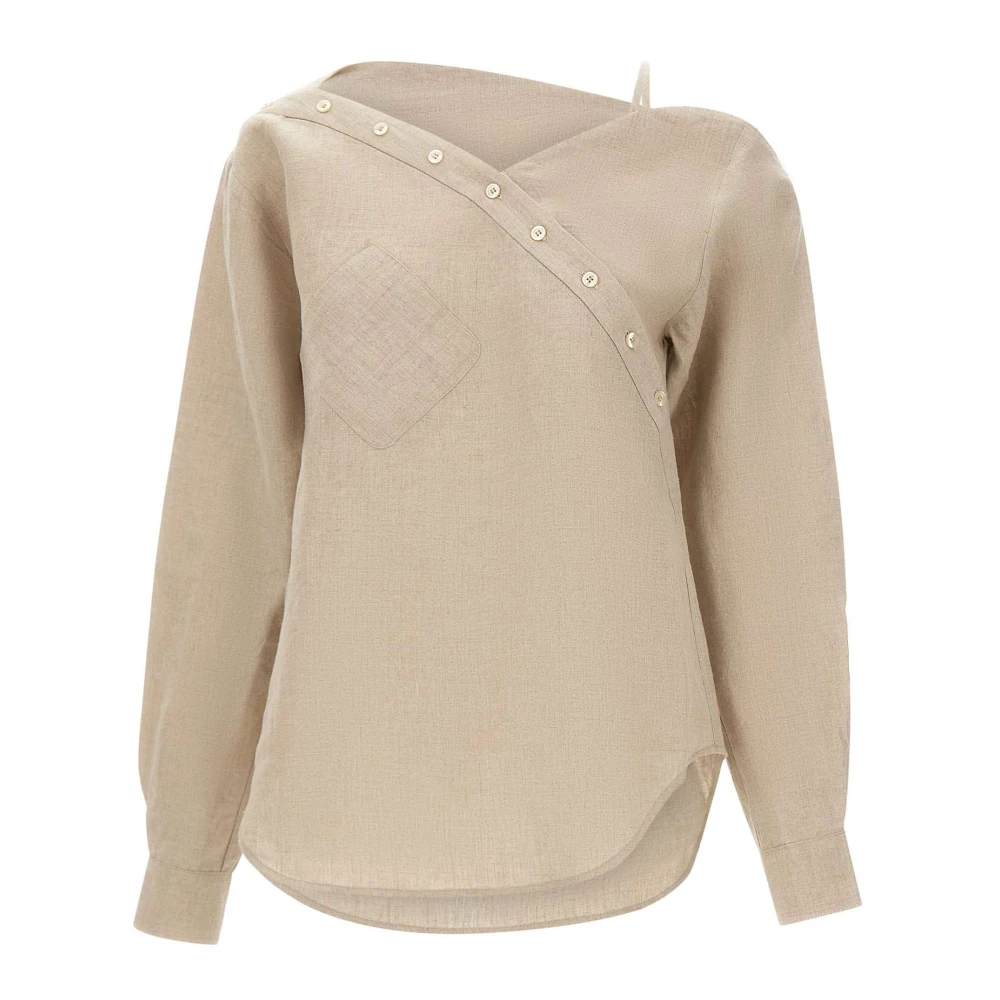 Coperni Women's Beige Shirts Blouses, Xs, Blouses & Shirts