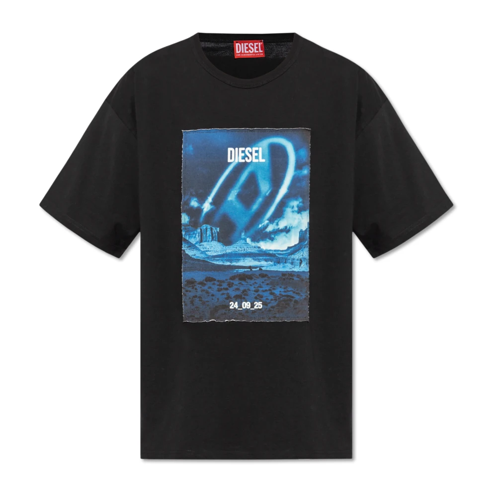 Diesel T-shirt `T-Boxt-Q16` Black Heren