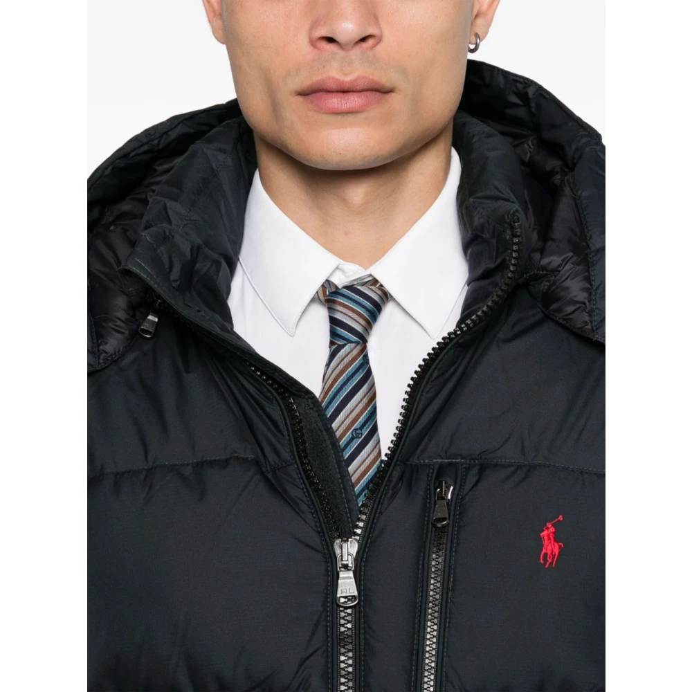Ralph Lauren Zwarte Parka Jas voor Mannen Black Heren
