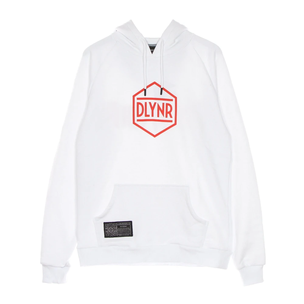 Dolly Noire Witte Logo Hoodie Stijlvol Comfortabel White Heren