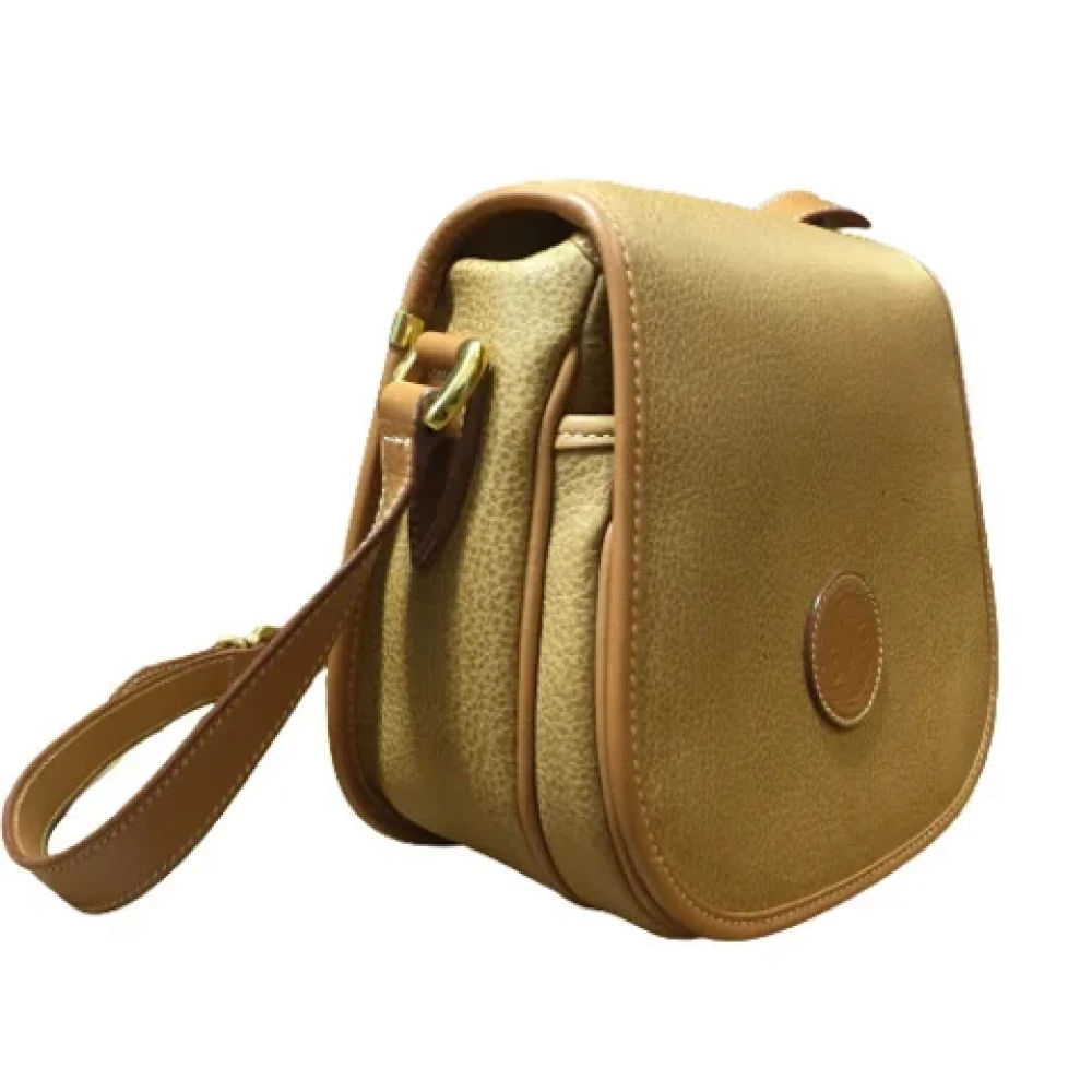 Gucci Vintage Pre-owned Leather shoulder-bags Beige Dames