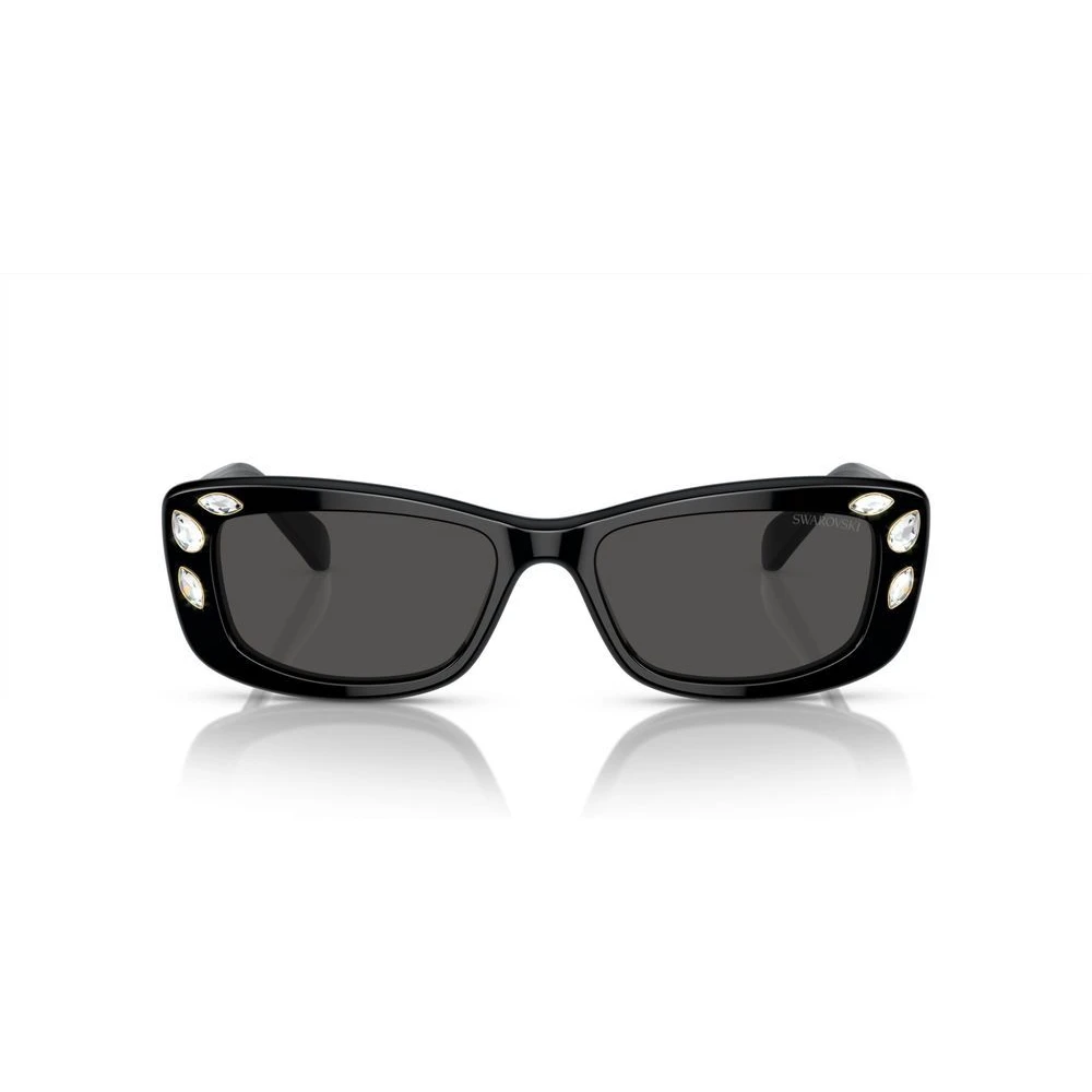 Swarovski Women's Black/Dark/Grey Sk6008 54Mm Sunglasses - Image 4