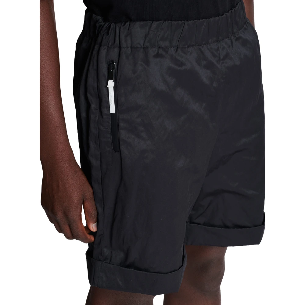 Balmain Nylon Shorts Black Heren